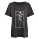thumbnail image 4 of Pntutb Blusa de manga corta con estampado de calavera, sol y luna, estilo vintage, para mujer Pntutb Pntutb-3303, 4 of 9