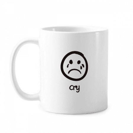 

Cry Black Cute Chat Happy Pattern Mug Pottery Cerac Coffee Porcelain Cup Tableware