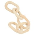 thumbnail image 5 of IBASETOY Rustic Beige Wood Chain Link Decor for Wall Art Craft Home Decorative Hanging Ornament 7.5 Inches, 5 of 8