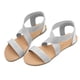 thumbnail image 2 of Sandalia DREAM PAIRS ELATICA-6 Plata con Tiras Elásticas Planas para Mujer Talla 7.5, 2 of 6