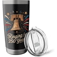 thumbnail image 6 of 250 Years America Anniversary USA 250th Birthday American Stainless Steel Insulated Tumbler, 6 of 8