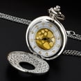thumbnail image 2 of VIGOROSO Vintage Pocket Watch for Men Women Roman Numerals Scale Quartz Silver Fob Pocket Watches with Chain, 2 of 6