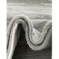 thumbnail image 3 of Unique Loom Chindi Cotton Collection Area Rug - Briah (7' 1" x 10' Rectangle Light Gray/Ivory), 3 of 6