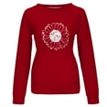 thumbnail image 4 of Dyegold Sweatshirt For Women Fall Casual Long Sleeve Shirts Loose Trendy Sunflower Graphic Pullover Top Cute Crewneck Blouse, 4 of 5