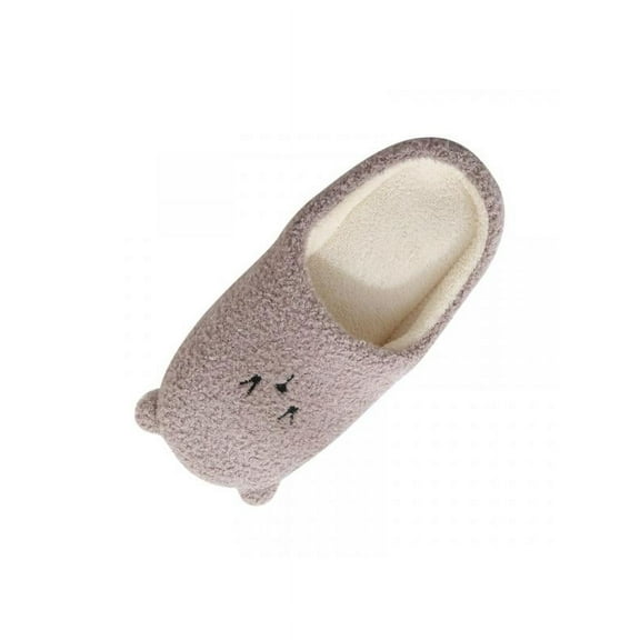 Cute Small Ear Soft Suede Non-slip Home Cotton Slippers