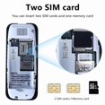 thumbnail image 2 of O6g BM222 0.66-Inch Mini Dual SIM Standby Phone Portable Bar Phone W5y - Black Green, 2 of 5