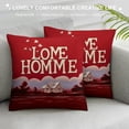 thumbnail image 3 of GOSMITH  Valentines Day Lumbar Pillow Cover Home Sweet Home Decorations Farmhouse Decorative Red Cushion Case for Sofa Couch Decor, 3 of 5