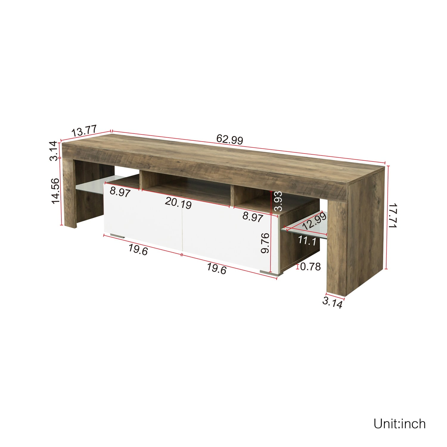Kadyn Corner Tv Stand, Entertainment Center for Tvs with Storage, Tv Console with Rgb Lights for Living Room, White Kadyn Corner Tv Stand, Entertainment Center for Tvs with Storage, Tv Console with Rgb Lights for Living Room, White