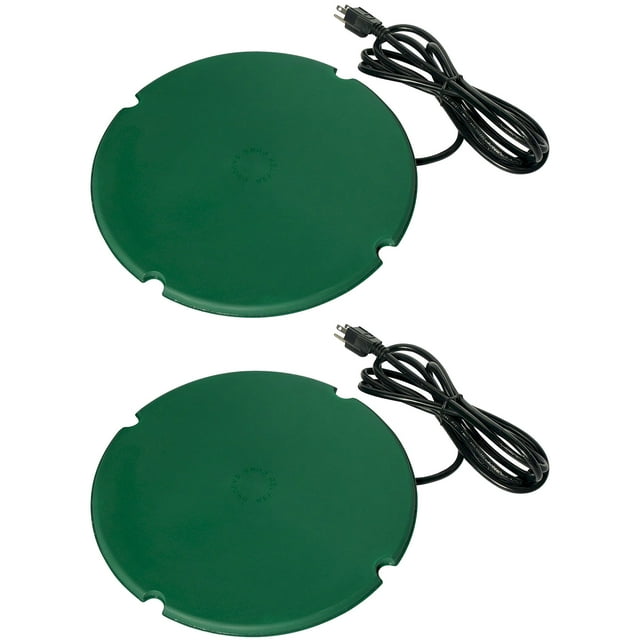 Farm Innovators PS-200 Floating 200W All Pond De-Icer Heater, Green (2 Pack)