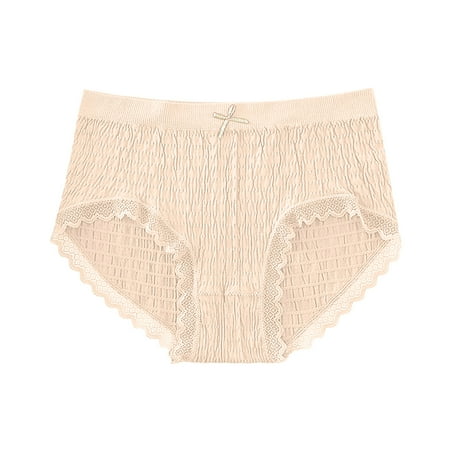 

JDEFEG 20 For 25 Panties Lace Panties For Womens Leopard Print Bikini Underwear Half Back Coverage Panties Underwear Women Thongs Variety Polyester Beige M