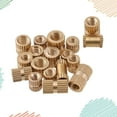 thumbnail image 6 of HEMOTON  330 Pcs Brass Knurled Screw Nut Classification Fastener Key Mix, 6 of 8