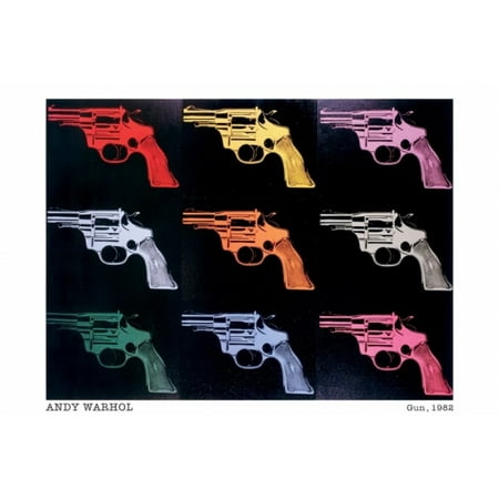 Andy Warhol Guns Gun 1982 Poster Poster Print