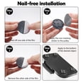 thumbnail image 5 of 8PCS Black Self Adhesive Caster Wheels Mini Swivel Wheels Stainless Steel Paste Universal Wheel Heavy Duty 360 Degree Rotation Sticky Pulley for Storage Box Furniture Trash Can, 5 of 7
