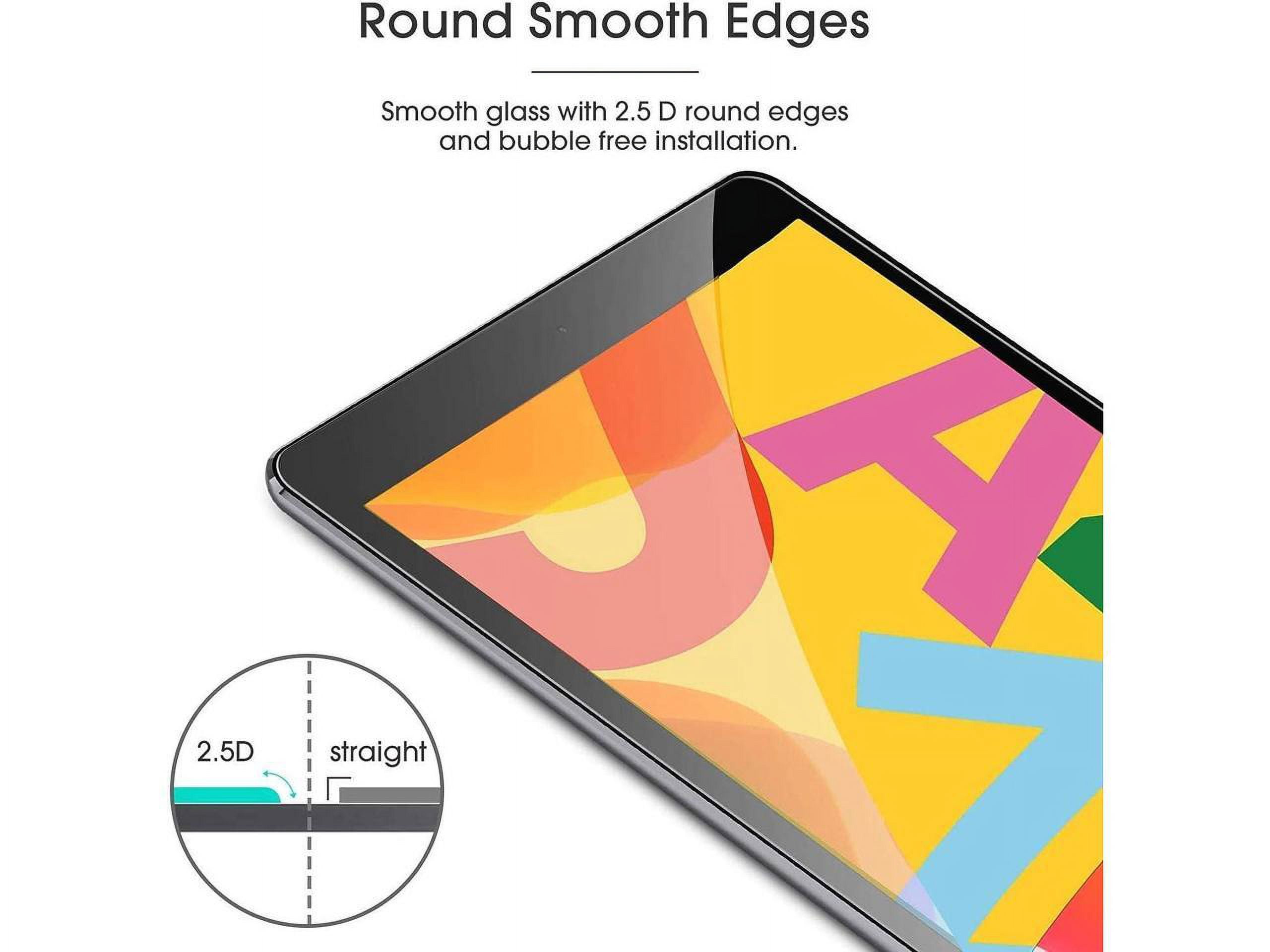 [2 Pack] Tempered Screen Protector For iPad Air 3 10.5 Inch 2019, iPad Pro 10.5 2017 Tempered Glass Film Protector, Face ID & Apple Pencil & Case Compatible
