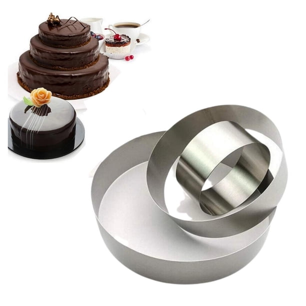 Juego de moldes para tartas, molde circular para cortar masa, 3 piezas ...