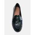 thumbnail image 5 of Free Assembly Women's Faux Leather Croco Tassel Loafers, 5 of 7