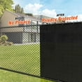 thumbnail image 2 of iCover 8x25ft Privacy Screen Fence, Garden Windscreen Mesh Shade Sail Net Barrier, Reinforced Bindings and Brass Grommets Cable Zip Ties Included,Black, 2 of 5