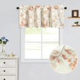thumbnail image 2 of Kitchen Valances for Windows Dining Room, Red Flowers Plant Pattern Farmhouse Design Curtains Valance for Living Room Bedroom, One Panel, 54 x 18 Inch, 2 of 6
