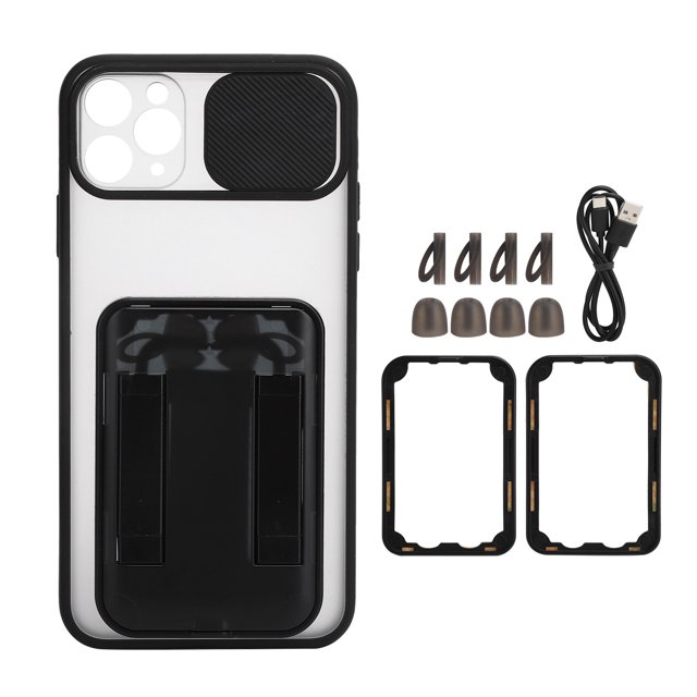 1 par de auriculares inalámbricos Bluetooth para iPhone 12Pro Max Estuche para teléfono con auriculares magnéticos desmontables