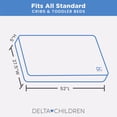 thumbnail image 6 of Delta Children Twinkle Stars Breathable Baby Bed Crib Mattress and Toddler Mattress with Removable/Machine Washable Cover - GREENGUARD Gold – Waterproof - Sustainably Sourced Core Fiber Core, Green, 6 of 9