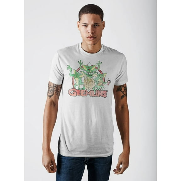 Gremlins Logo White T-Shirt-M