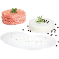 thumbnail image 1 of 500 hojas de papel para hamburguesas redondas de 13 cm, discos de cera antiadherentes de 5,1 pulgadas, papel pergamino precortado, papeles para hamburguesas de calidad alimentaria para carne,, 1 of 5