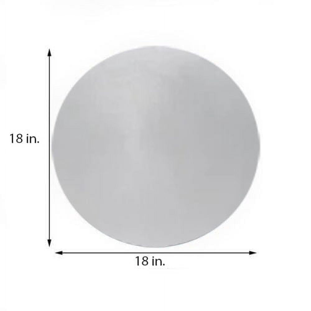 Forus Round Frameless Polished 18 in. Vanity Bathroom Wall Mirror