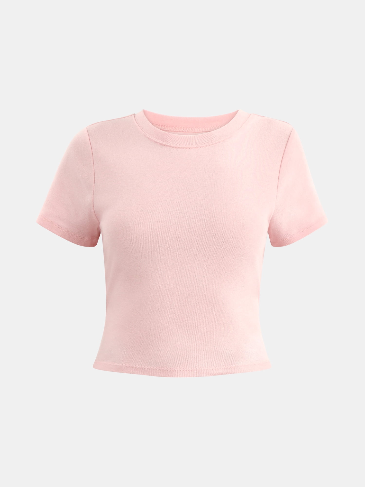 No Boundaries Cotton Crew Cropped Tee, Women's