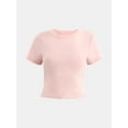 thumbnail image 5 of No Boundaries Cotton Crew Cropped Tee, Women's, 5 of 5