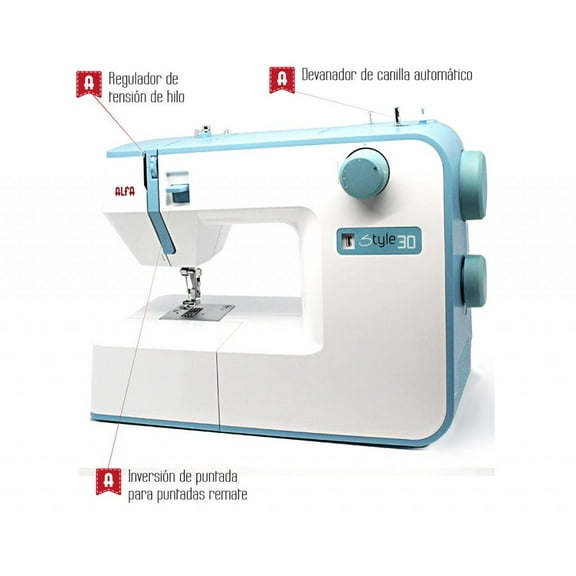 MÃ¡quina De Coser DomÃ©stica Style 30 Alfa ALFAÂ&nbsp;NETWORK Máquina De Coser Doméstica Style 30 Alfa