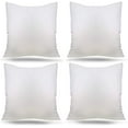 thumbnail image 1 of 4 Packs 18"x18" Premium White Throw Pillow Insert Hypoallergenic, 1 of 5