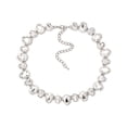 thumbnail image 1 of Collar de diamantes de imitación para mujer, colgante ajustable para ceremonia de banquete para niñas con cadena de extensión, decoración de Ropa, zapatos y accesorios Miscelánea Blanco Guardurnaity AP014818-05, 1 of 1
