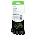 thumbnail image 4 of Gaiam - Super Grippy Yoga Socks Black/Green Dots - Small/Medium, 4 of 4