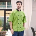 thumbnail image 3 of Vtex 0494-6306 Uncommon Threads Womens Havana Chef Coat SS Mesh, Avocado - 2XL, 3 of 6
