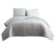 thumbnail image 1 of Juego de ropa de cama Benzara Queen, colcha arrugada de 3 piezas, gris, 1 of 5