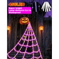thumbnail image 2 of Luces LED LCHUANG para Halloween, con forma de telaraña, 450 pies, 2 of 7