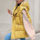 thumbnail image 2 of Gibobby Chalecos de invierno para mujer, Chaleco acolchado impermeable sin mangas para mujer, cuello alto con cierre(Amarillo,XG), 2 of 5