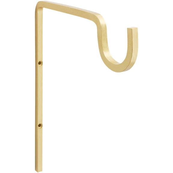 National Hardware N275-508 Extended Wall Hook, 9", Brushed Gold