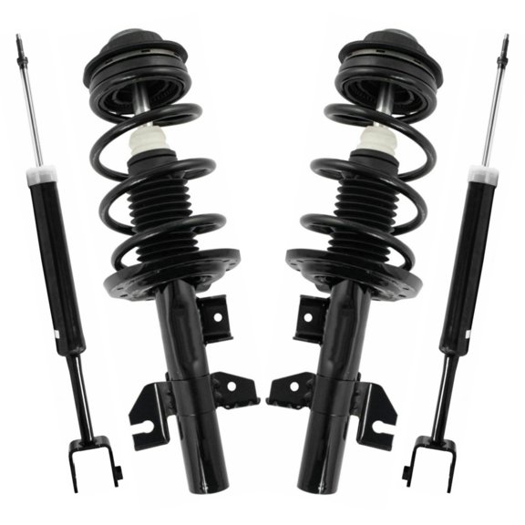 AutoShack Front and Rear Complete Strut & Coil Spring Assemblies & Shock Absorbers - Driver and Passenger Side for Dodge, Dart 2013-2016, FWD L4 1.4L 2.0L 2.4L