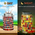 thumbnail image 2 of LINLIN Solar Outdoor Mosaic Lantern, Outdoor Hanging Solar Chandelier Waterproof Mosaic Night Light Decorative Garden Terrace Passage Courtyard, 2 of 9