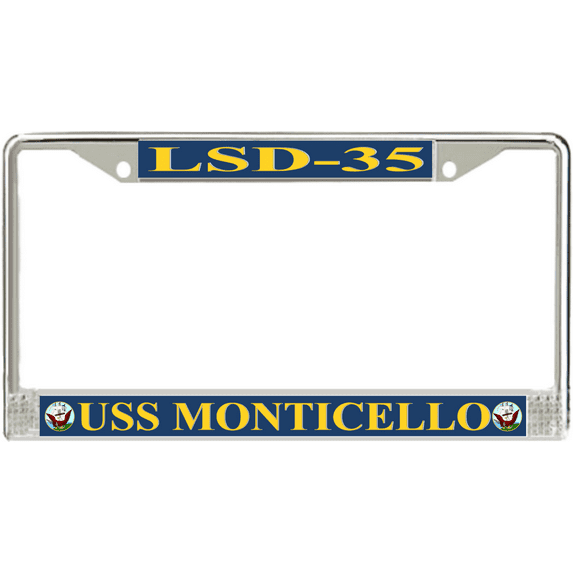 USS Monticello LSD-35 License Plate Frame