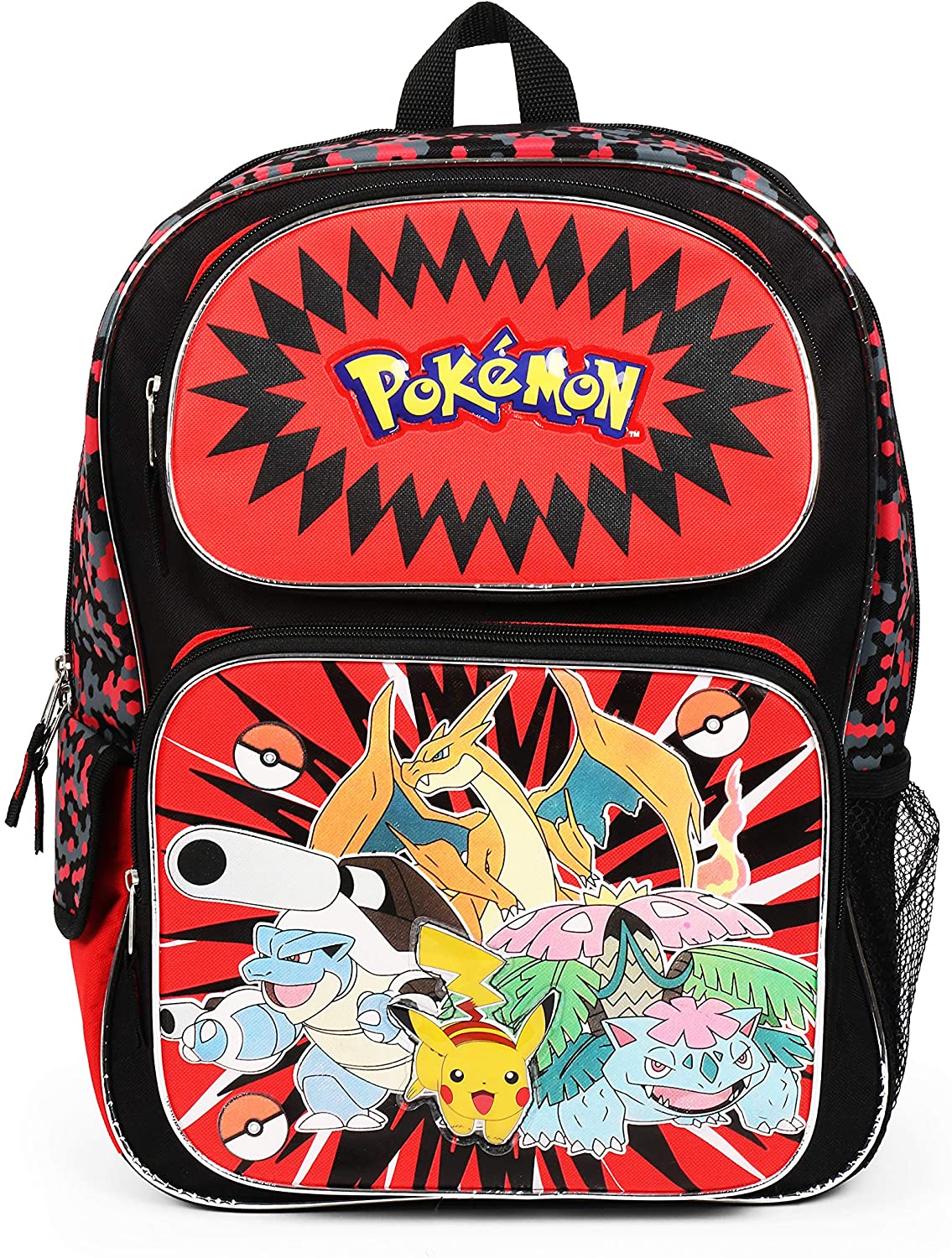 Pokémon Pokemon Character Group Red 16 Inch Backpack