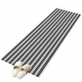 thumbnail image 2 of 2x6 Kitchen Runner Rug, Boho Black Stripe Non-Skid Rubber Backing Large Rectangle Rugs - Living Room Bedroom Home Office, Abstract Geometric White Minimalist Indoor Floor Mat Carpets Washable Rug, 2 of 9
