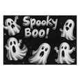 thumbnail image 2 of Halloween Spooky Ghost Boo Bat Placemats Set of 4 12x18in Inch Seasonal Fall Holiday Place Mats Washable Anti-Skid Outdoor Indoor Table Mats for Halloween Dining Table Accessories, 2 of 7