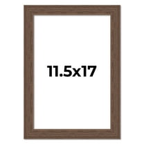 11.5x17 Frame Brown Farmhouse Solid Wood Picture Frame Width 1.5 Inches | Interior Frame Depth 0.5