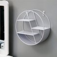 thumbnail image 2 of Marco de pared redondo, marco flotante, percha de metal, decoración, dormitorio, sala de estar, baño, cocina, oficina, 2 of 4