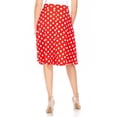 thumbnail image 3 of Women's Vintage Casual A-Line Printed High Waist Bow Tie Belted Knee-Length Midi Skirt, 3 of 6