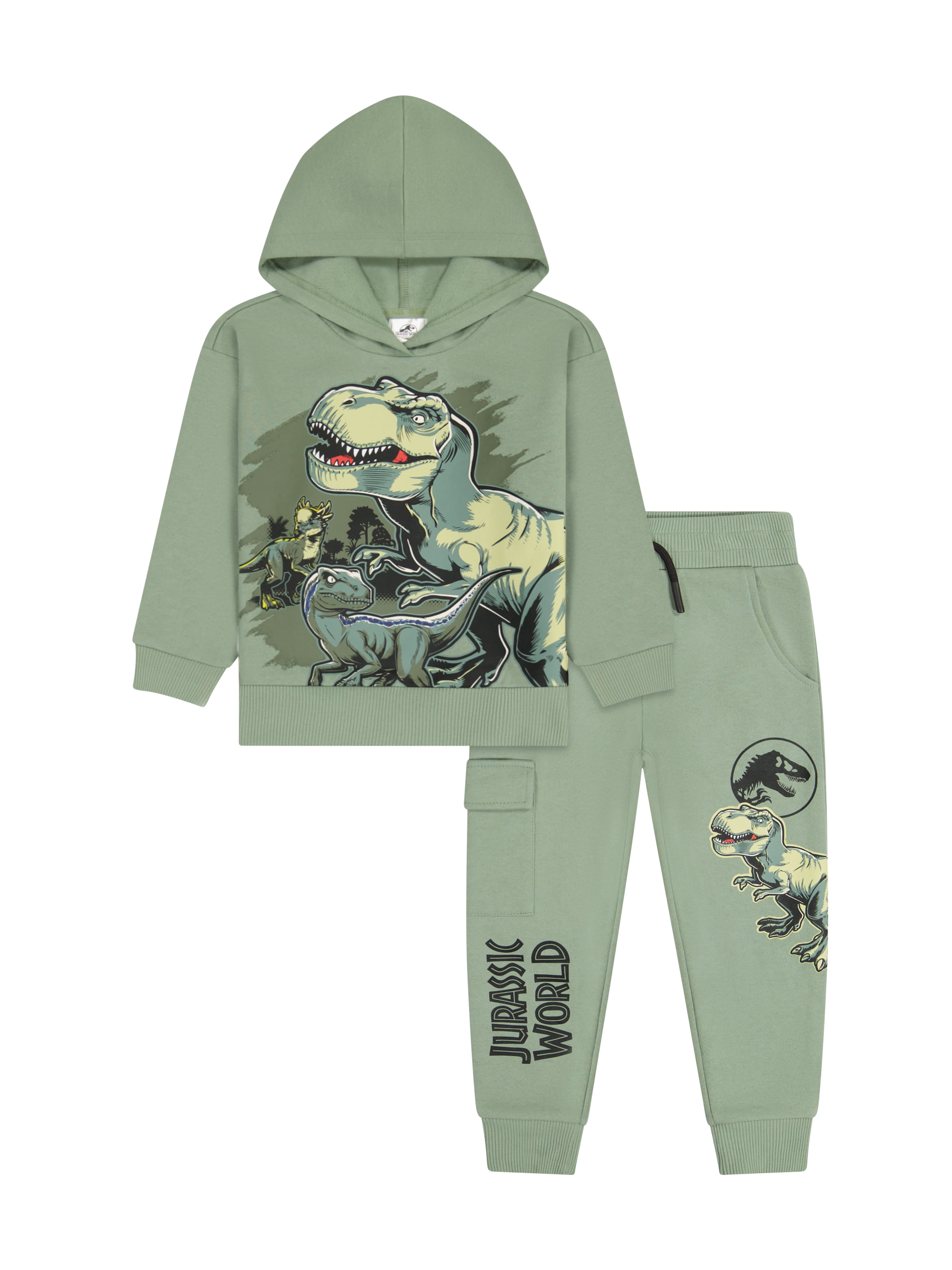 Jurassic World Toddler Boys Graphic Hoodie and Jogger Pants Set, 2-Piece, Sizes 12M-5T