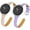 Apricot,Purple, variant on Colorful Leather Bands Compatible with Google Pixel Watch 3 41mm/Pixel Watch 2/Pixel Watch Bands Narrow Luxury Sport Strap Replacement Women Men Watch Band Accessories for Google Pixel Watch 3/2/Pixel