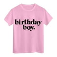 thumbnail image 3 of Hiijoy Toddler Boy's Birthday T-Shirt Letter Print Short Sleeve T Shirt Casual Summer Tee, 3 of 3